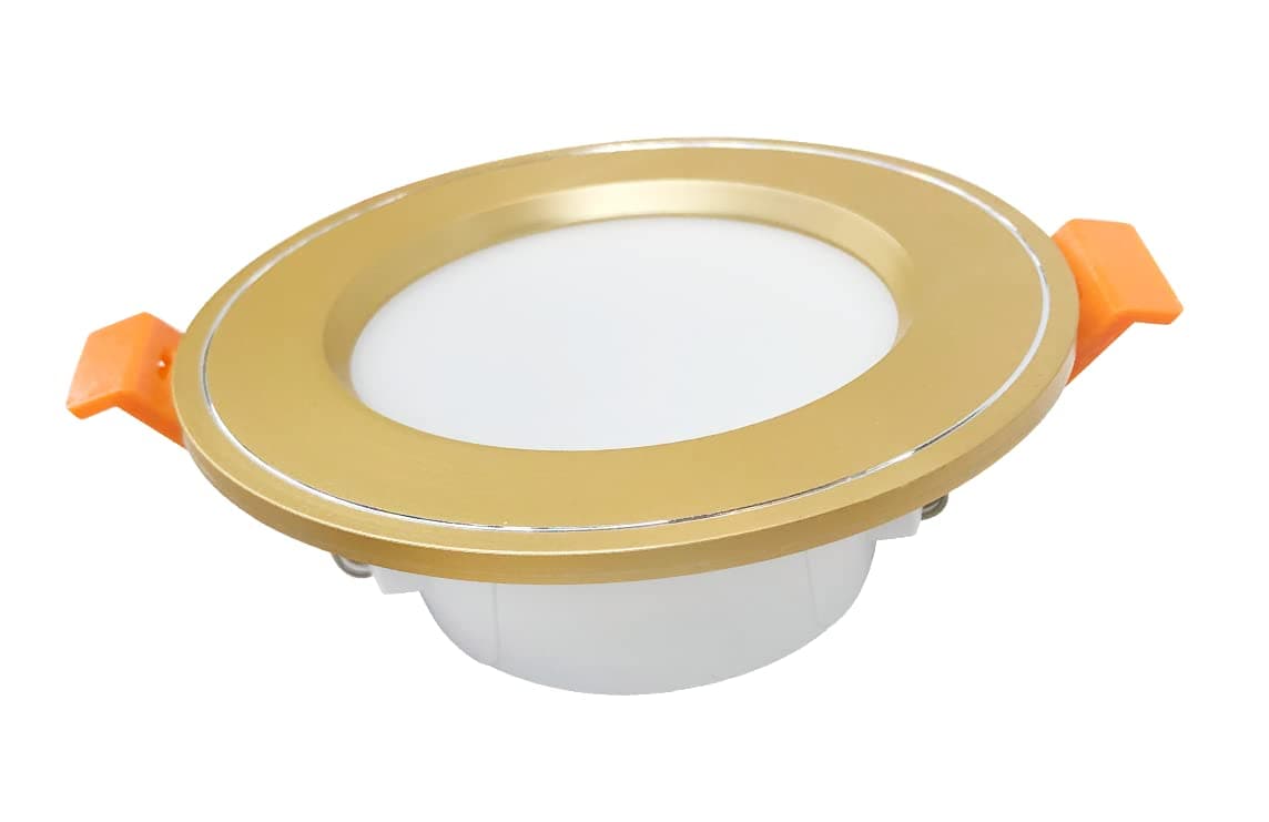 V.MAX Led Downlight - 5 W | Light Bulb Spotlight with Tricolor Cover Gold/Black/Silver (1 PC)