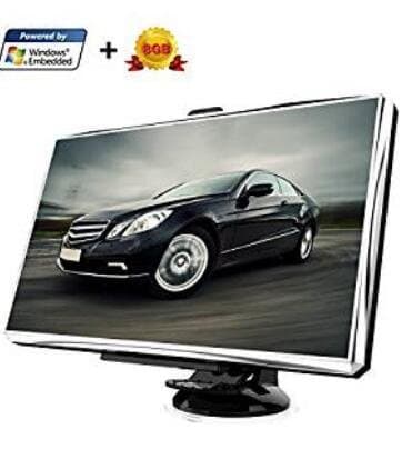 7 inches GPS sat navigation system device for lorry and car, 8 GB, Europe traffic with lane assistant, voice guidance, POI, speed camera warnings and map updates