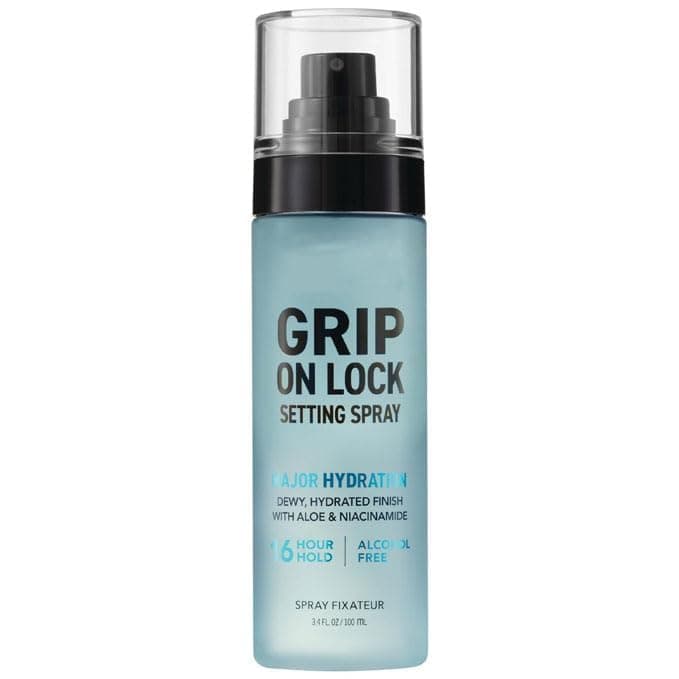 Hard~Candy Grip On Lock Setting Spray, Alcohol-Free, 16 Hour Hold, Dewy Finish, Hydrating 3.4 fl oz