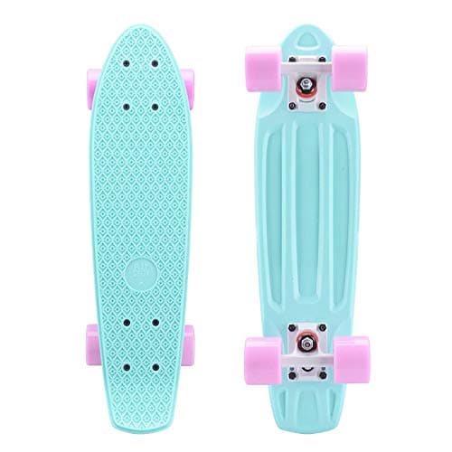 Dapang Complete 22'' Mini Cruiser Skateboard for Beginner with Sturdy Deck,Green