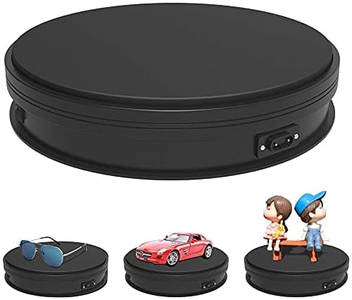 Motorized Turntable Display, ANSTEN 3D Photo Shop Display Rotating Turntable 360 Degree Mannequin Photography Stand, Black