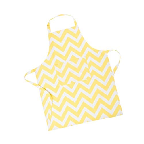 LinenTablecloth Yellow and White Chevron Chef Apron
