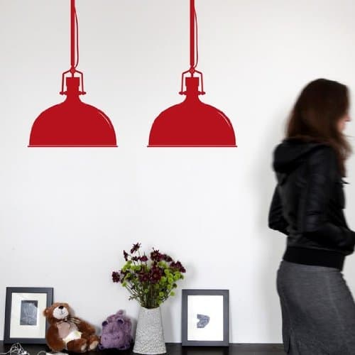 Warehouse Pendant Light Wall Stickers (7 colors!)