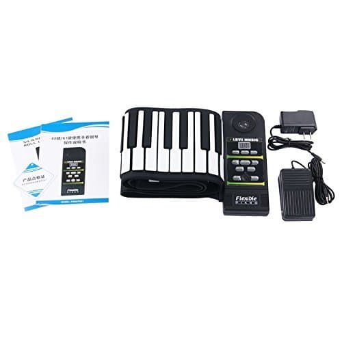 Konix 88 Keys Professional Silicon Rubber USB Midi Flexible Roll up Electronic Piano Keyboard with Louder Speaker
