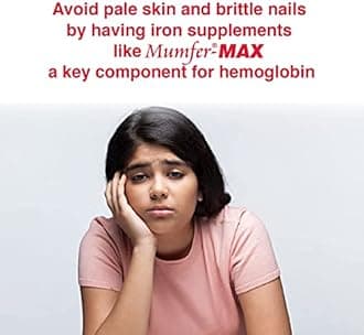 Mumfer Max | 30 Tablets| Iron, Folic Acid Supplement, Vitamin C & Vitamin-B12 | Supports Blood Building, Immunity and Energy