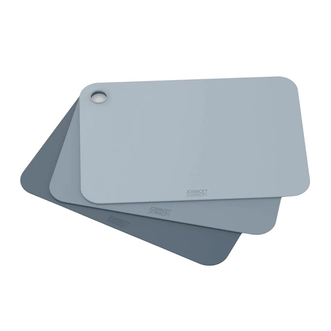 Joseph Joseph Pop Colour Coded Chopping Mats, Sky Blue Set of 3 - 981002