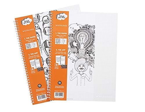 Whitelines Link A4 Squared Notebook 80gsm Paper (Multipack) (Single Pad)