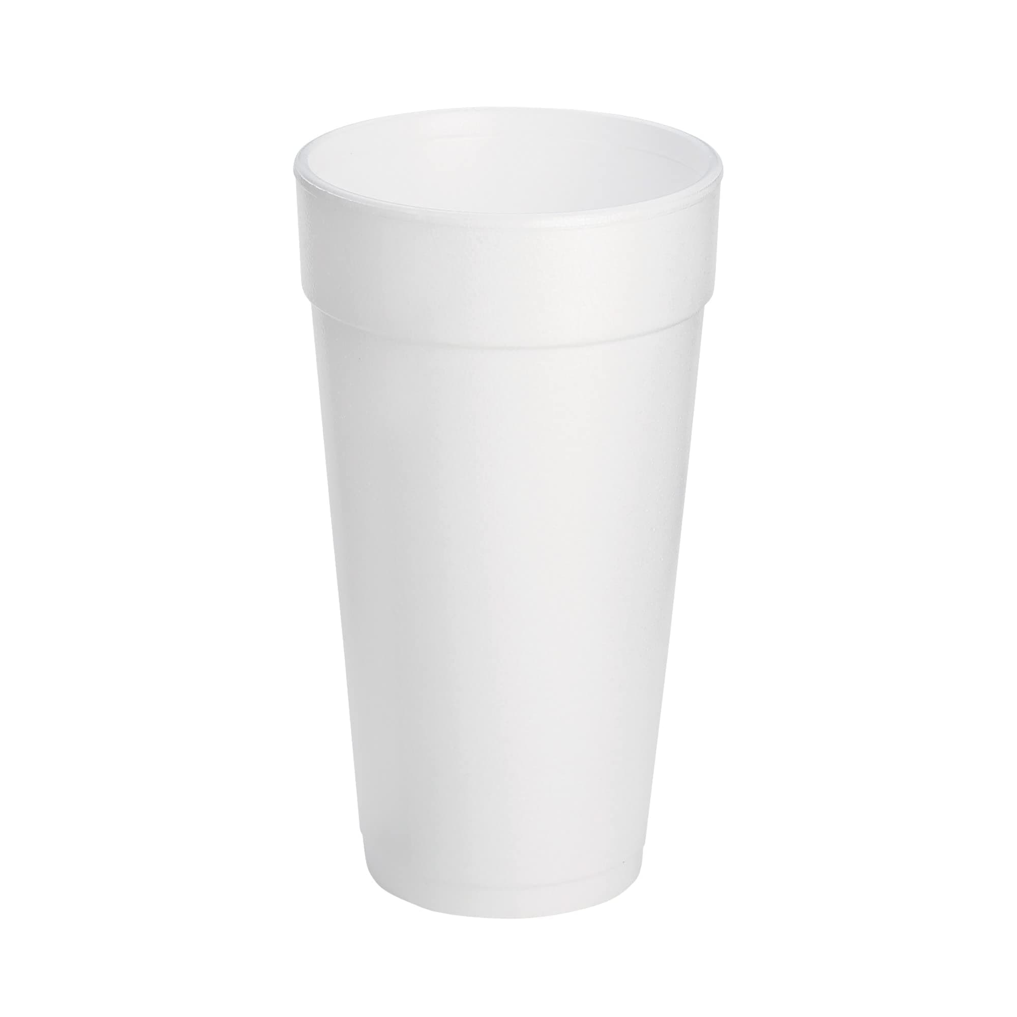 DART 20J16 3.7" Top and 2.4" Bottom Diameter, 6.1" Height, 20 Oz Big Drink Foam Cup (Case of 500), White