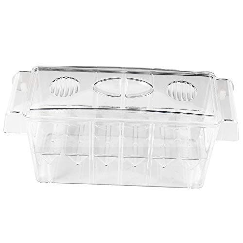 bottlewise Plastic Fish Breeding Box Floating Isolation Hatchery Breeding and Parenting Box with 3pcs Pasteur Pipette for Aquarium Tank