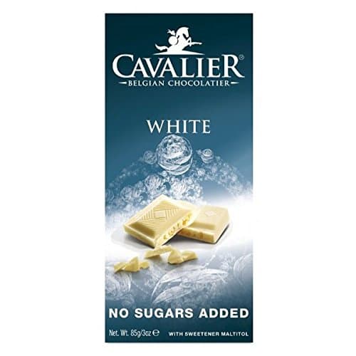 White - Cavalier No Sugar Added Chocolate Bar 85g (Pack of 1)