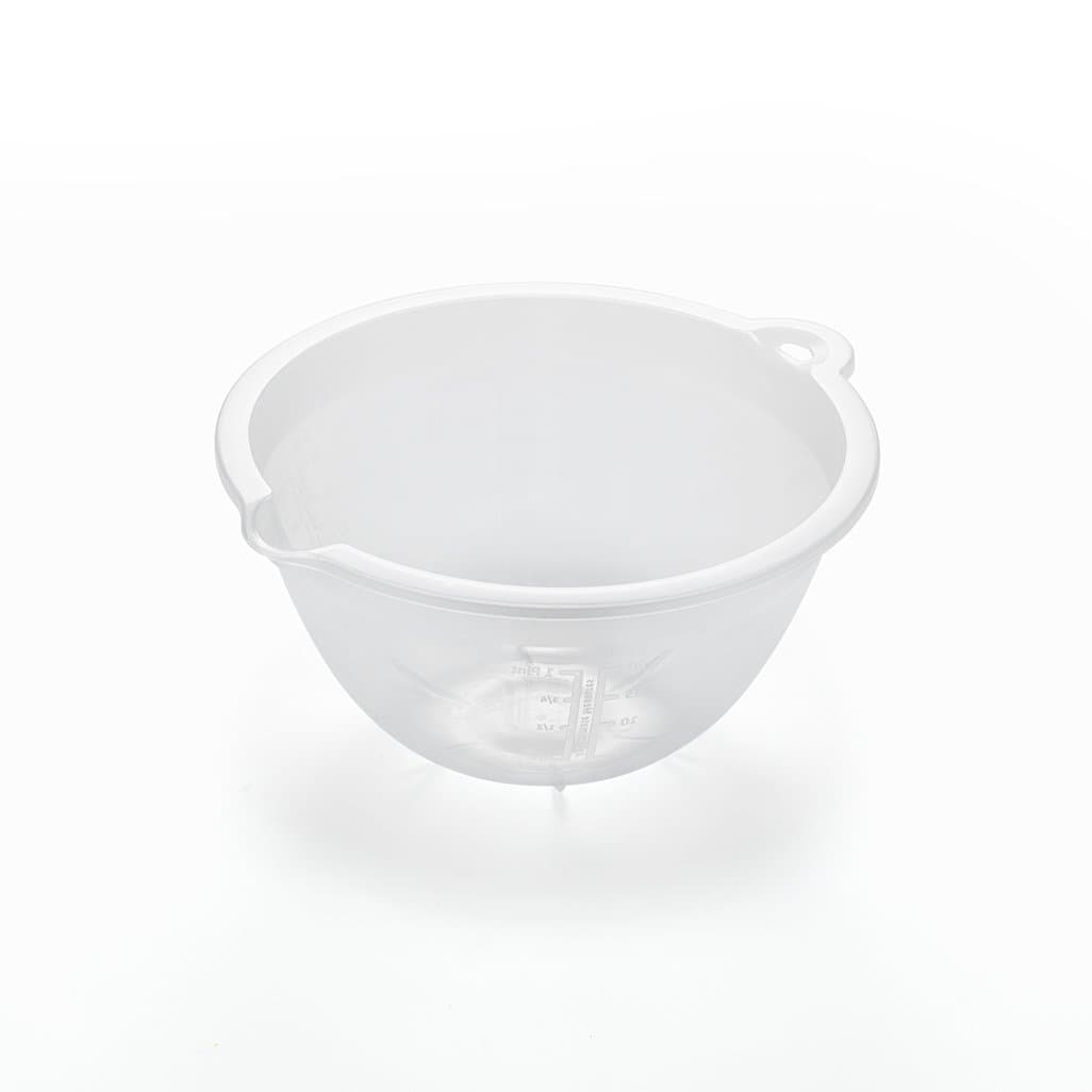 Addis Small Plastic Mixing Bowl, Transparent, 700 ml