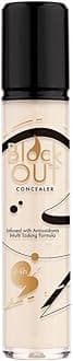 Block Out Concealer - 24H Waterproof Full Coverage | Matte Finish, Lightweight & Blendable Formula | Covers Dark Circles, Spots, Blemishes | For All Skin Types
