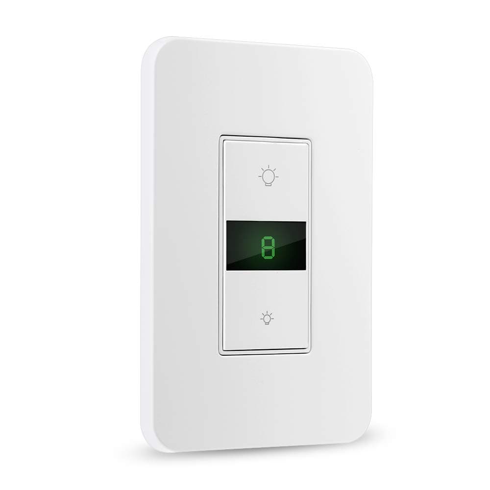 BrizLabs Smart Dimmer Switch, Wi-Fi Dimmer Light Switch with Remote/Timer for LED/Incandescent, 15A Smart Light Switch, Works with Alexa/Google Assistant/IFTTT, No Hub Required, ETL & FCC Certified