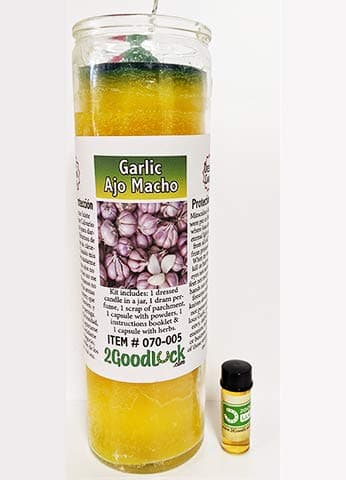 Garlic Dressed Candle - Veladora Preparada AJO Macho