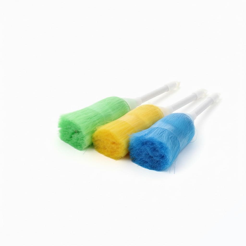 Mini Static Duster With Soft Feather Fluffy Microfiber Delicate Washable Kitchen Duster Mini Dusting Wand Brush For Cleaning Car Keyboard Computer Or Laptop Screen (Multi, 3)