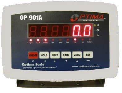 OP-901 ABS Plastic Digital Weighing Indicator with Rechargeable Battery