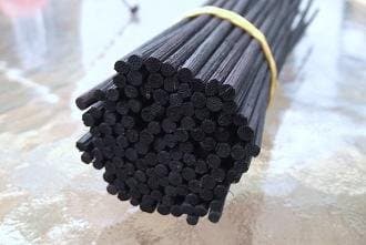 Kaew Kalaya black reed diffuser sticks - 50Pcs 250mm Black Replacement Refill Reed Oil Fragrance Diffuser Sticks Reeds