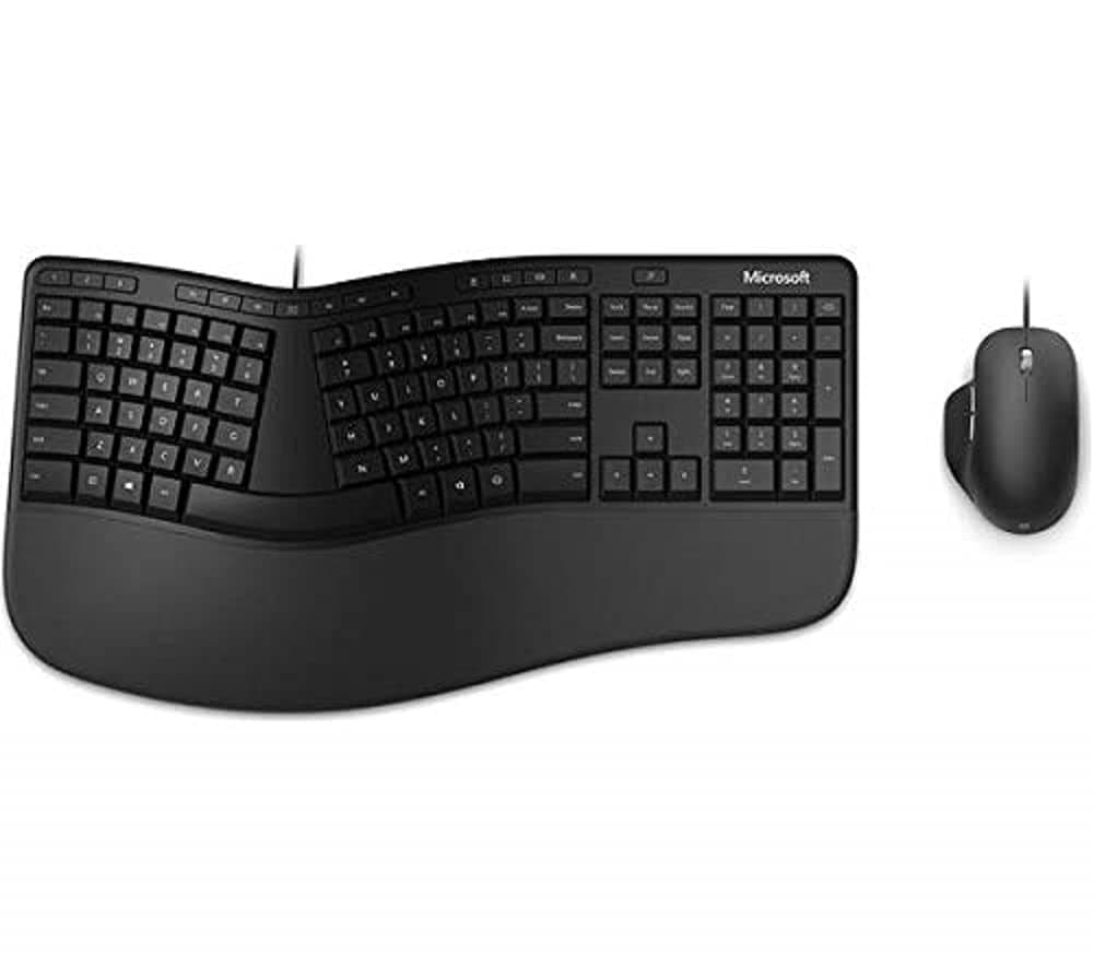 MicrosoftErgonomic Desktop - For Business - keyboard and mouse set - USB - UK - black