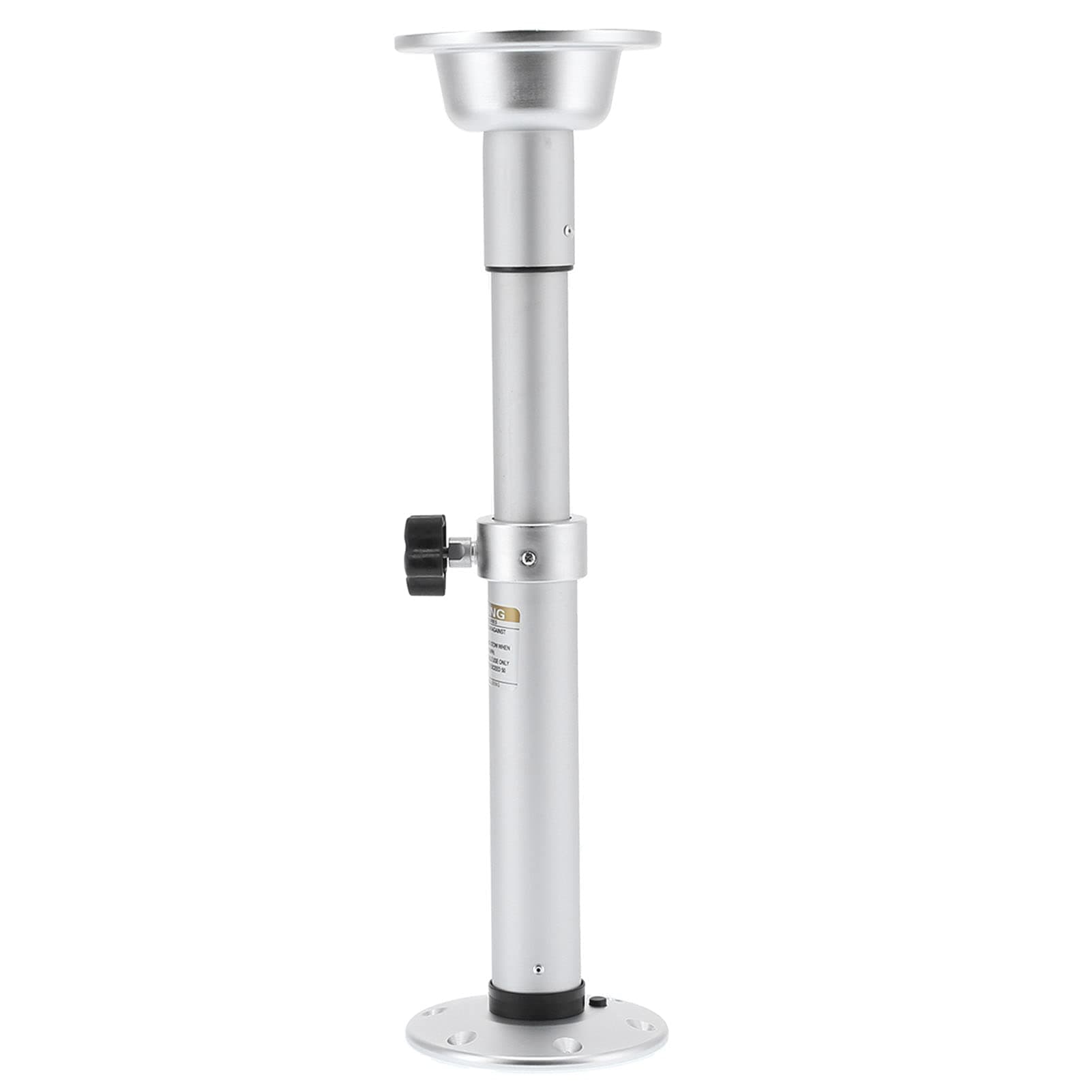 Telescoping Pedestal Table Leg, 19.3-31.8In Adjustable Height, Detachable, Aluminum Alloy, Silver, 3-Pack, Modern Style, RVs, Motorhomes, Yachts, Boats
