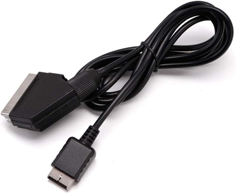 1.8m/5.9Ft RGB SCART Wire Cable Compatible for PS2 PS3 Console（Not Compatible for HDMI）