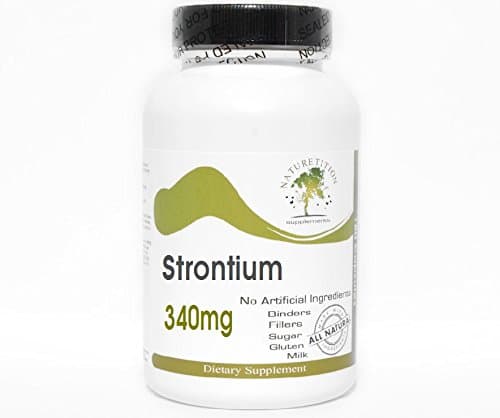 Strontium 340mg Bone Support ~ 100 Capsules - No Additives ~ Naturetition Supplements
