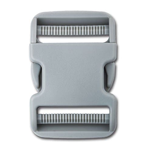 DYZD Premium 2 Inches(50mm) Flat Dual Adjustable Side Release Buckles (4PCS, Grey)