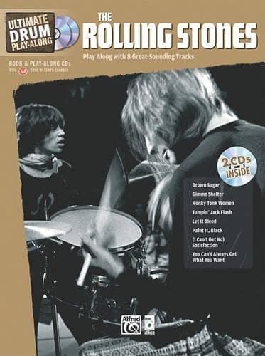 Ultimate Drum Play-Along Rolling Stones: Play Along with 8 Great-Sounding Tracks (Authentic Drum), Book & Online Audio/Software