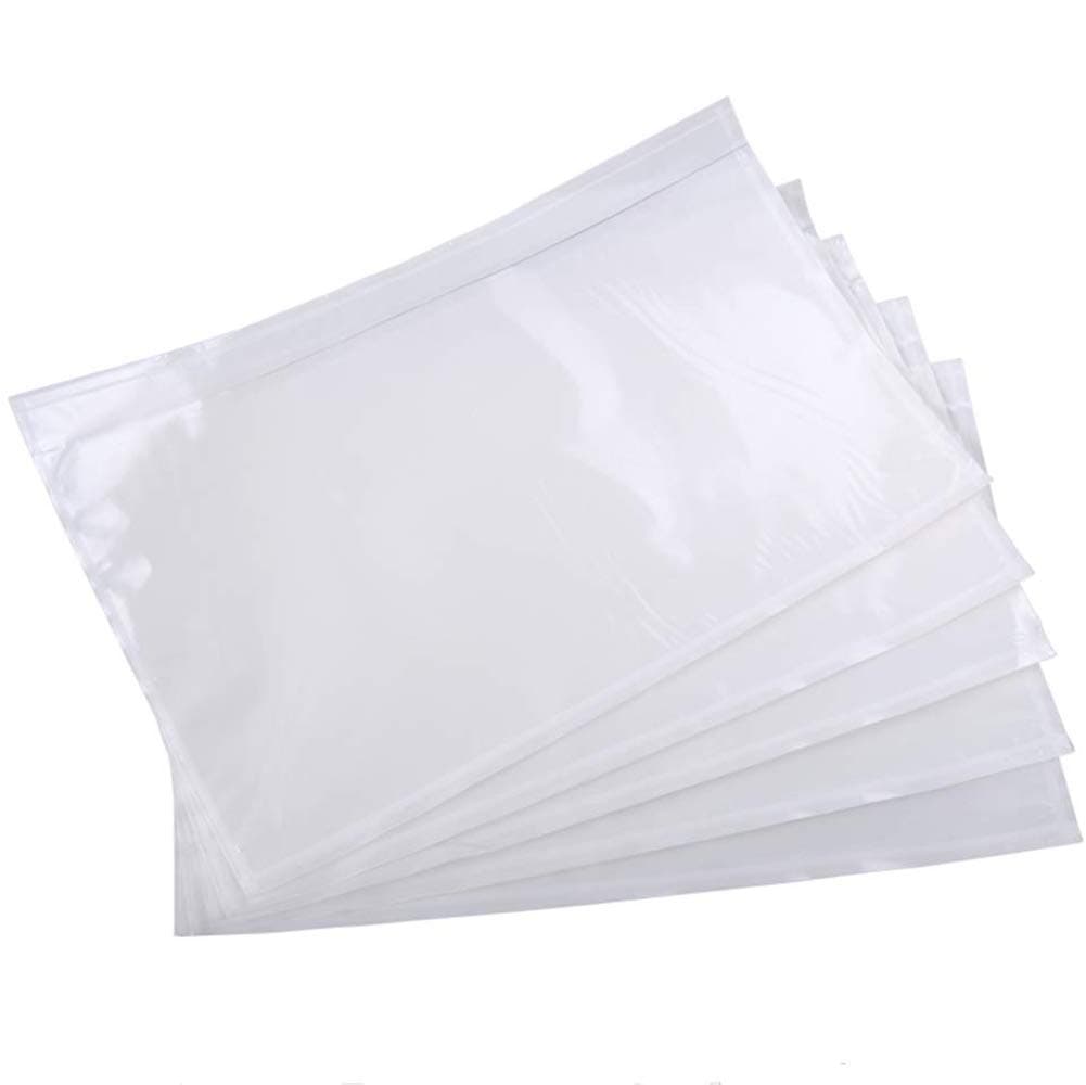 9527 Clear Adhesive Pockets 6" x 9" 200 Pack