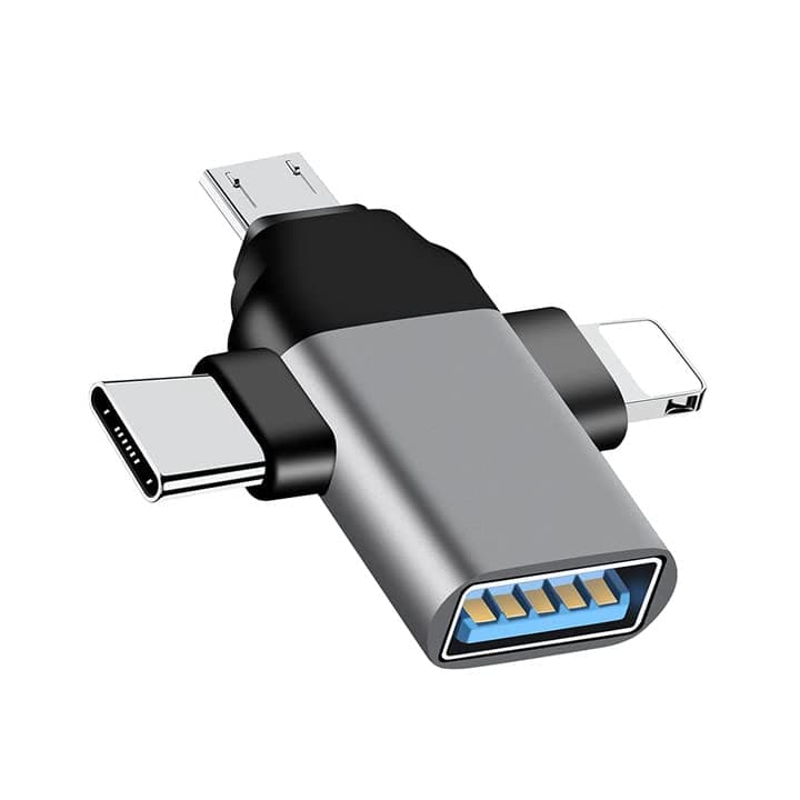 3 in 1 OTG Multi-Function Adapter