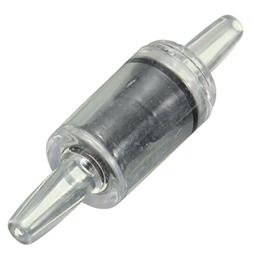 Aquarium Air Pump Co2 System One Way Non-Return Check Valve Black / Clear Fish Tank Water Pump by Hadez