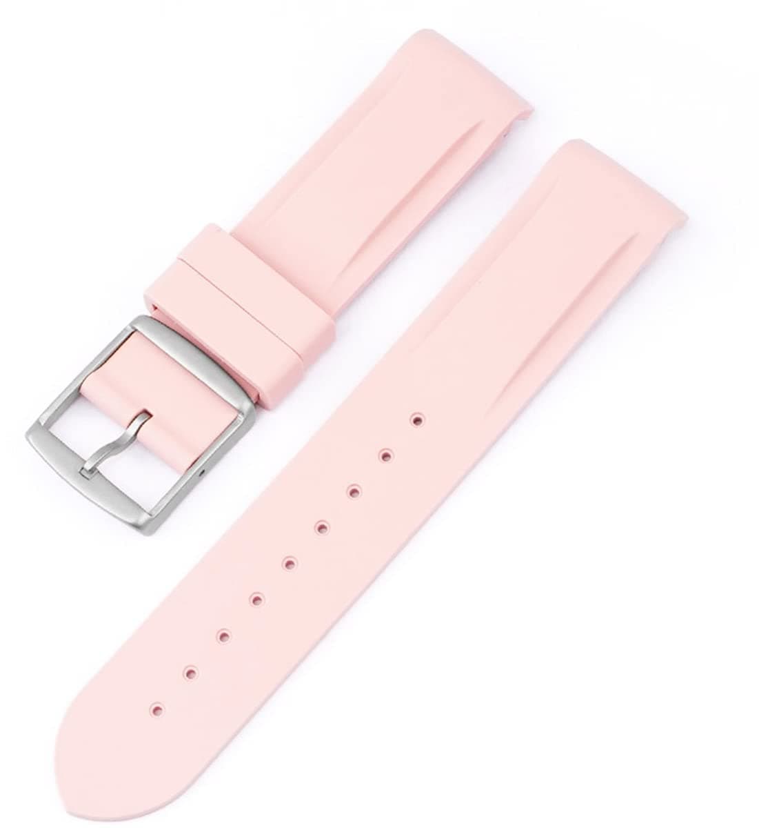 BBZBBZ Soft Rubber Strap New Silicone Watch Strap Compatible with Omega X Swatch Moon Watches Men Women 20mm Curved End Rubber Wrist Band