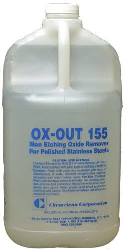 Ox-Out 155 Non Etching Oxide Remover for Polished Stainless Steel, 1 Gallon
