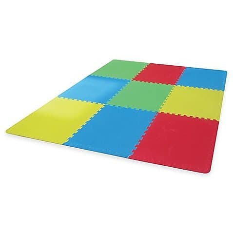 Verdes Jumbo 9-Piece Foam Play Mat