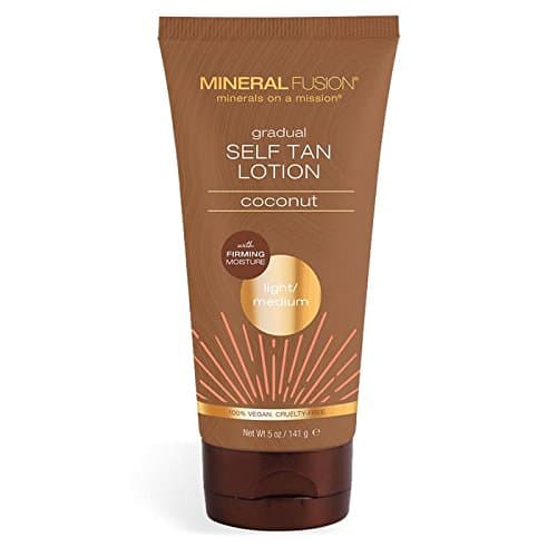 Mineral Fusion Gradual Self Tan Lotion Light Medium, Light/Medium, Coconut, 5 Ounce