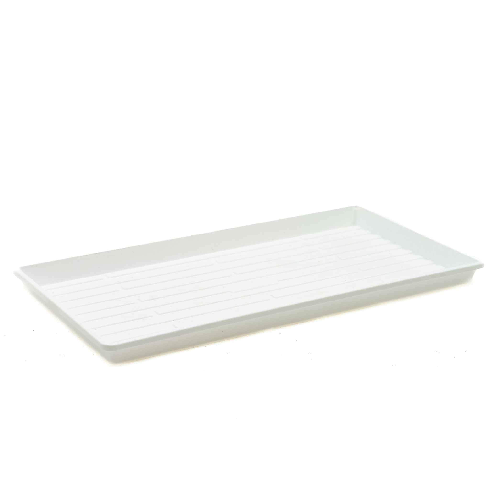 Bootstrap Farmer Microgreen Trays No Holes, 10 Pack White, Extra Strength Shallow 1020 Tray Grow Microgreens Wheatgrass Fodder Sprouting Plants