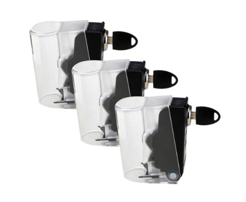 Tantalus bottle lock for securing home alcohol triple pack (3 units)