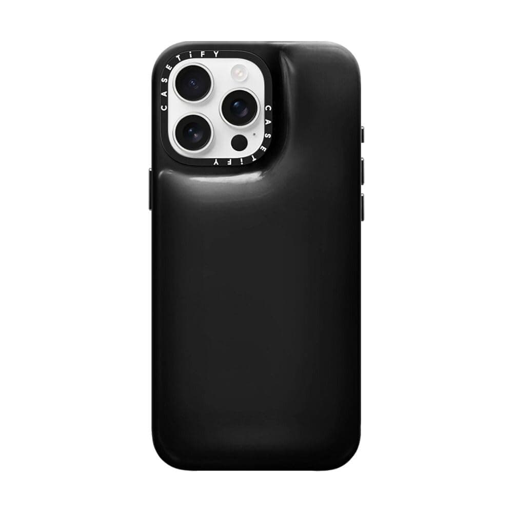 – Pillow iPhone 16 Pro Max Case [Water Resistant Material / Y2K Inspired] - Phantom Black