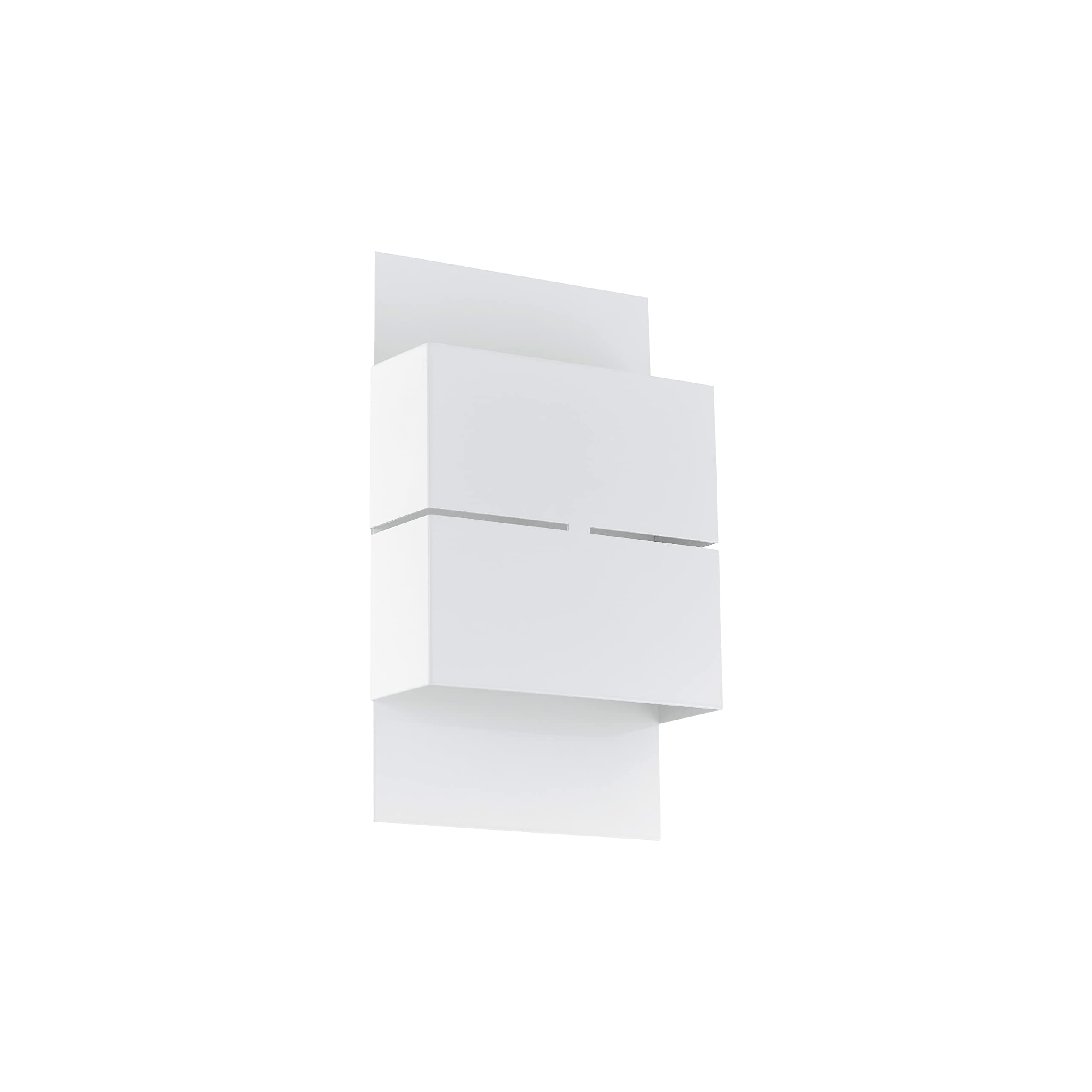 Kibea 2-Light Outdoor Wall Sconce Light Modern LED Dimmable Waterproof Indoor/Outdoor Wall Lighting with Steel Shade, White