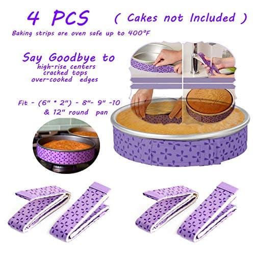 Bake Even Strip Cake Pan Dampen Strips Cake Strips for Baking Cake Pan Strips Super Absorbent Thick Cotton Material for Making Cake Cake Decoration