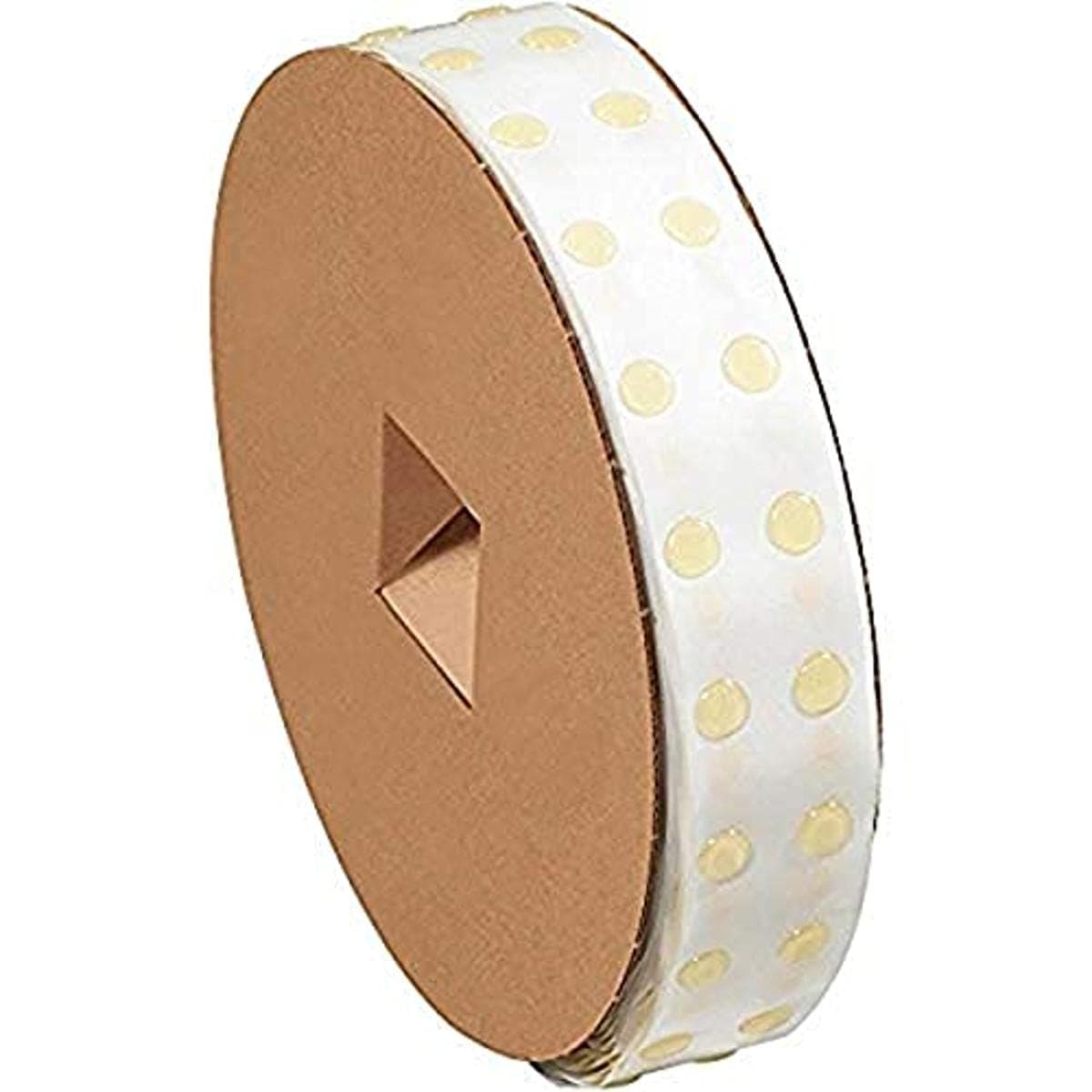 Dot Shot Super High Tack Low Profile Glue Dot, 1/2" Diameter, Clear, Roll of 1500 (GD104R)