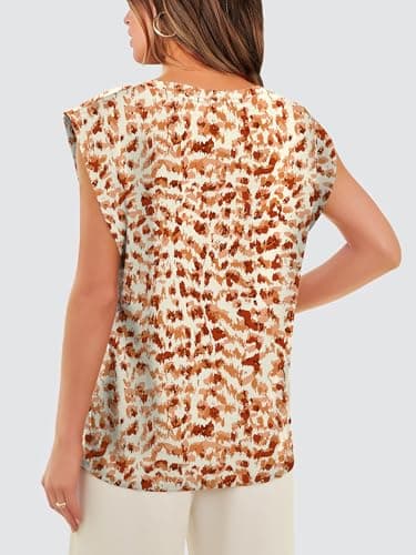 WIHOLL Cap Sleeve Tops for Women Summer Top Basic Tee Shirts Casual Tank Loose Fit 2026 Fashion