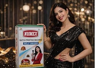 NUMEX 3MM Heavy-Duty Batch Printing Machine for 500g–1KG Packs | Super Fast Manual Coding | Steel Body & Hard Rubber Font | AI Tested | Since 1976 | 7 National Awards
