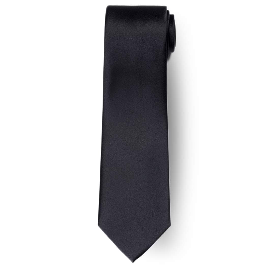 Men's Classic Solid Tie (Black)