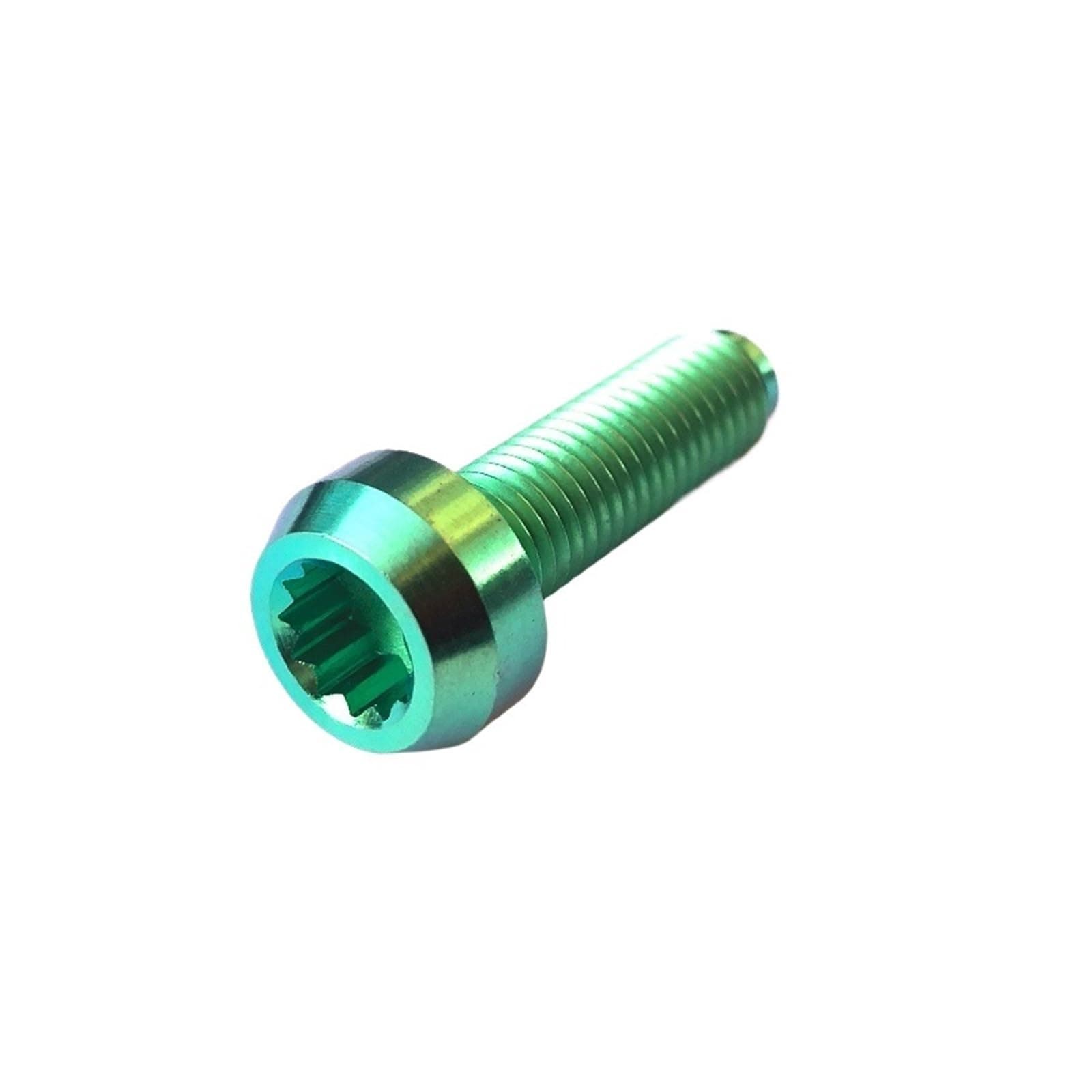 Compatible With 6Pcs Titanium BBS Split Rim Bolts M7*24 Mm 12 Point Hea D Screw Ti6Al4V Two-Piece Three Pieces Wheel Hub Ti Fastener(Green,M7x24)