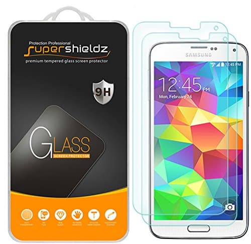 (2 Pack) Designed for Samsung Galaxy S5 Tempered Glass Screen Protector Anti Scratch, Bubble Free