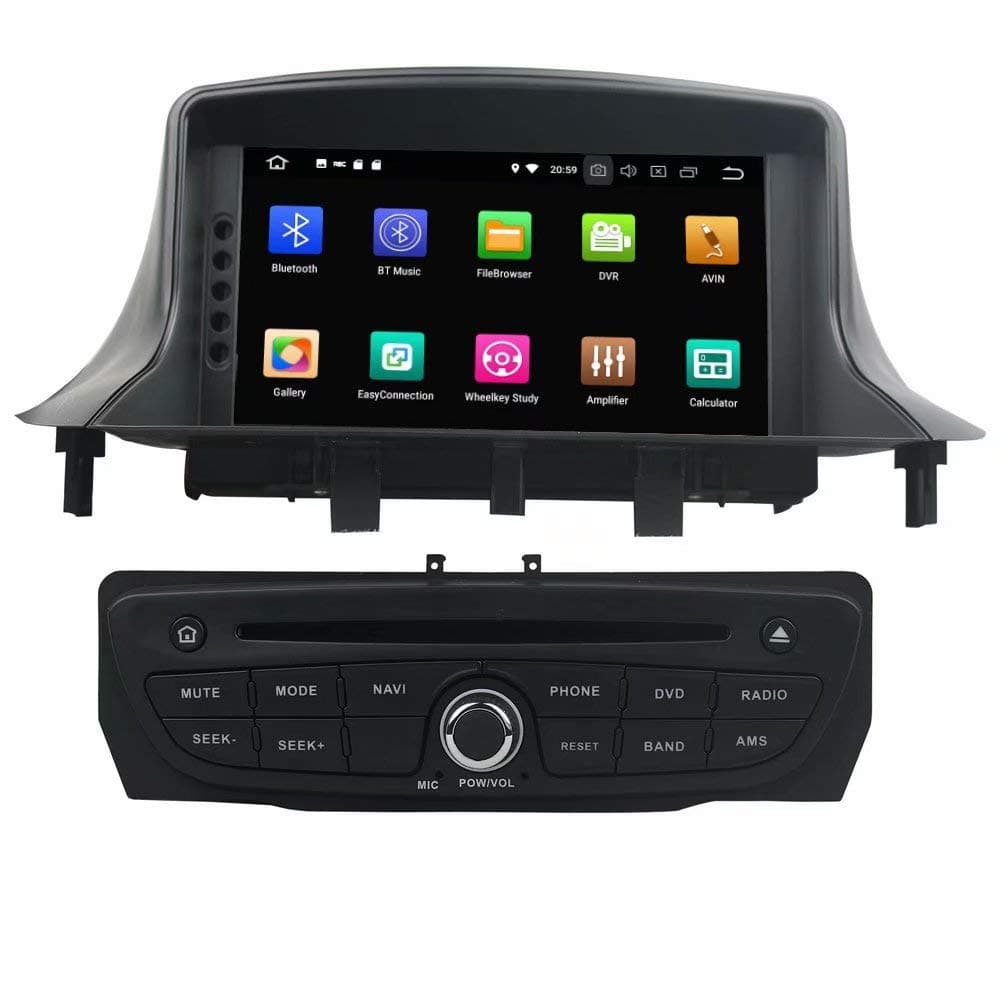 ROADYAKO 7Inch Android 9.0 Head Unit for Renault Megane III Fluence 2009 2010 2011 2102 2013 2014 2015 2016 Car Radio Stereo GPS Navigation 3G WiFi Mirror Link RDS FM AM BT