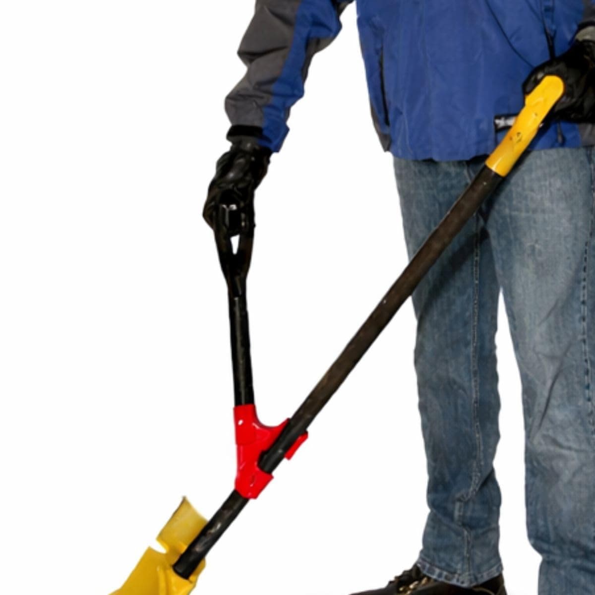 The HEFT Plus Secondary Back Saver Handle for Snow Shovels and Garden Tools as seen on Dragon's Den (Canada Shark Tank) (1 ct, Standard)