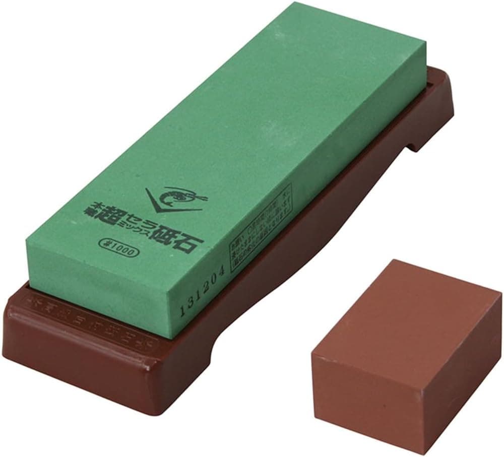 Naniwa Ebijirushi Super Ceramic Sharpening Stone with Base #1000 Grit SS-1000 from Japan