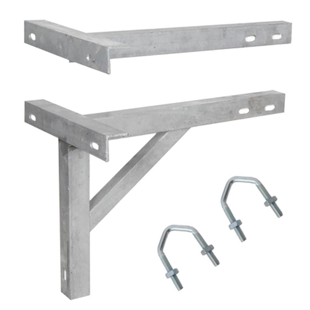Loops 18" Galvanized T & K Wall Mounting Bracket - Heavy Duty