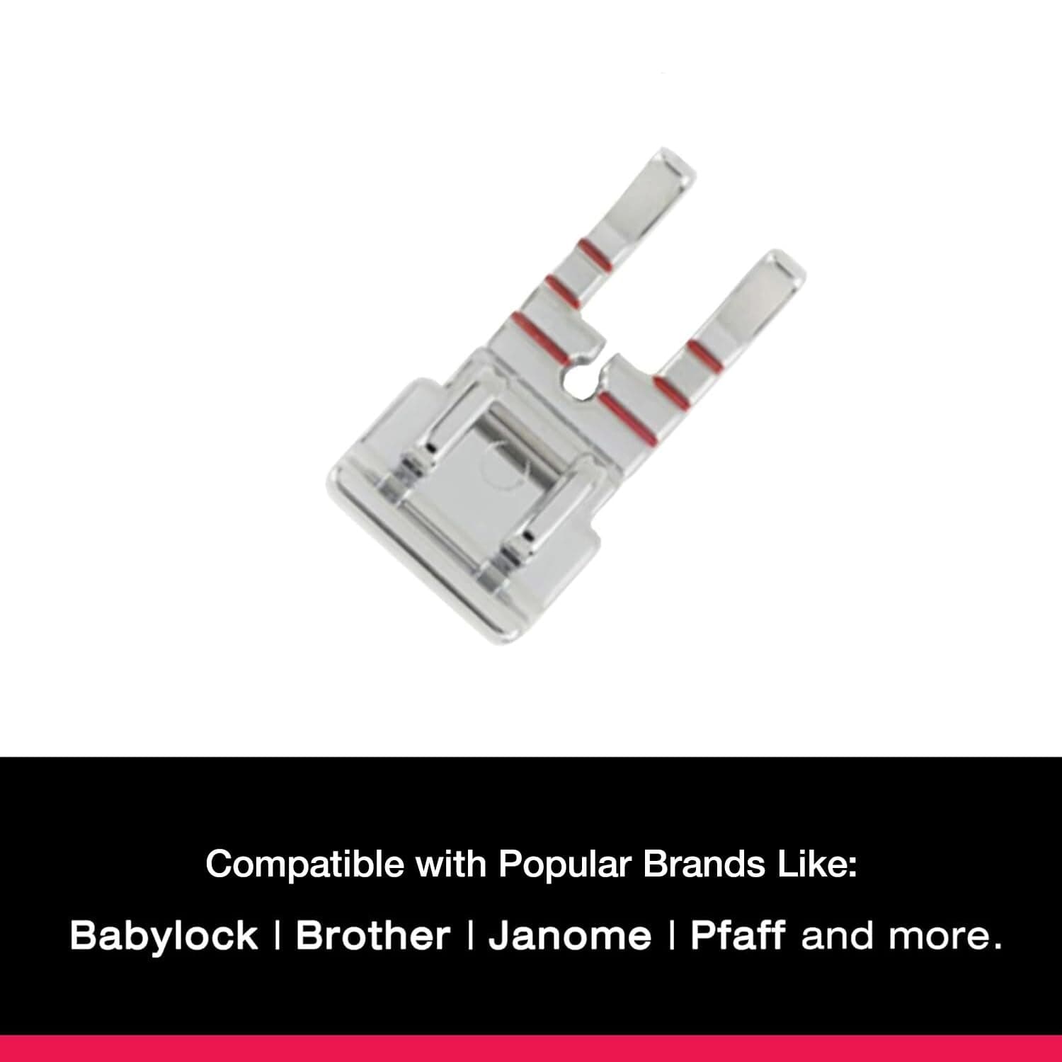 SINGER | Even Feed Walking Presser Foot - Fork, Perfect for Matching Stripes & Plaids, Quilting & Sewing with Pile Fabrics